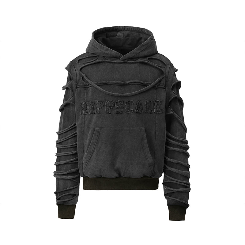 Double Layer Distressed Washed hoodies ($59)