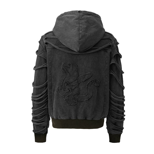 Double Layer Distressed Washed hoodies ($59)