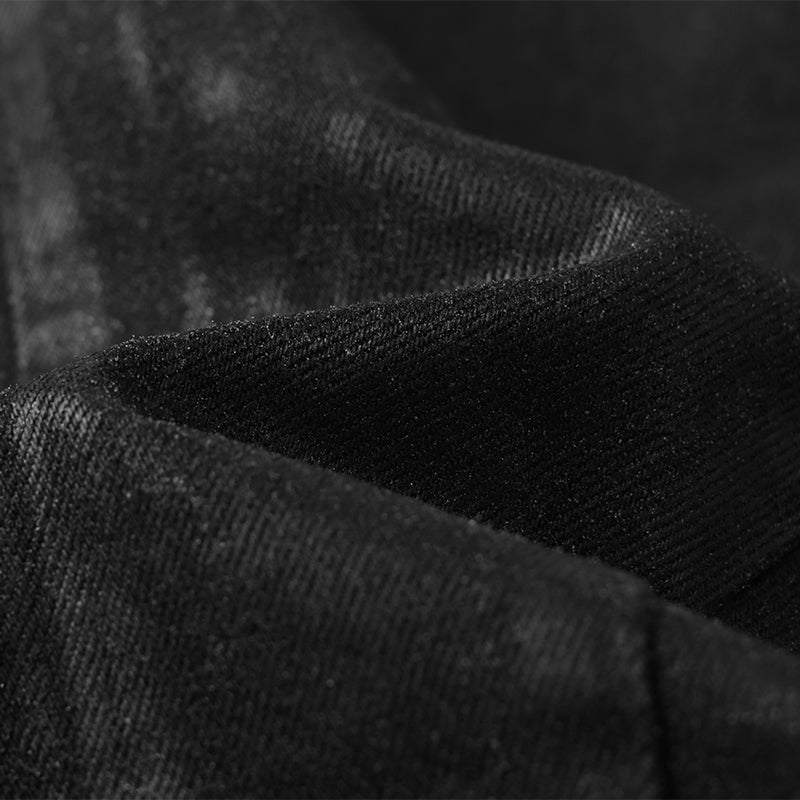 Long Sleeves Waxed Denim Jacket ($59)