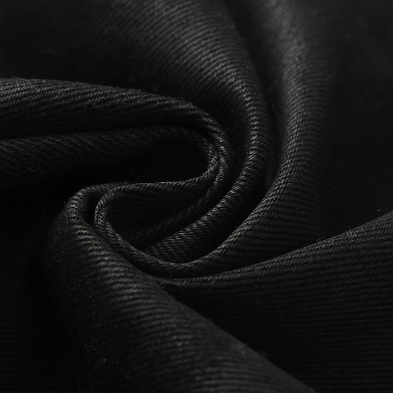 Wax Coated Printing Zipper Jeans ($79)