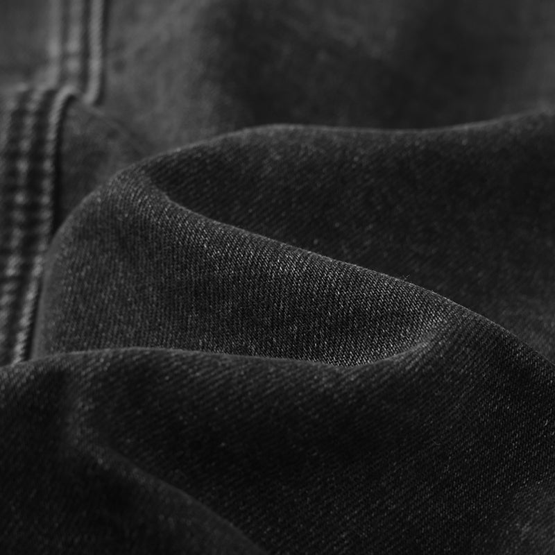 Waist Patchwork Embroidery Denim Jacket ($59)