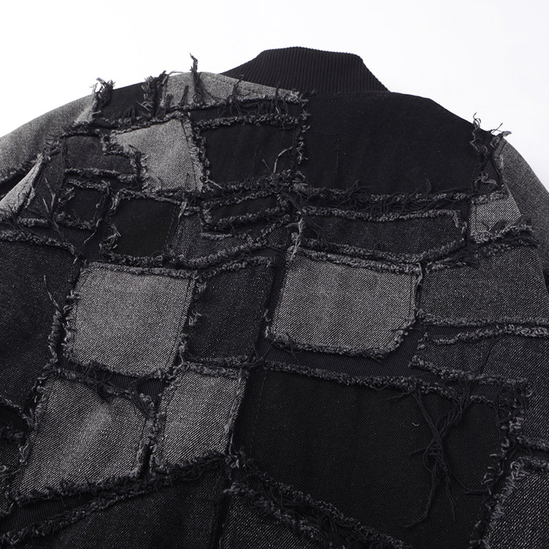 Patchwork Denim Bomber Jacket ($99)