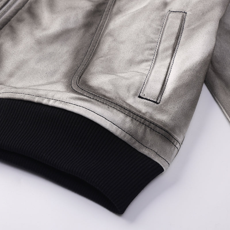 Spray On Bomber Jeans Jacket ($49)