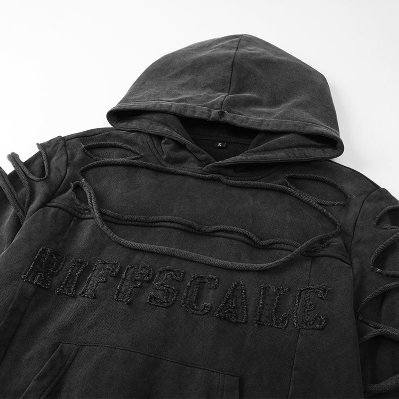 Double Layer Distressed Washed hoodies ($59)