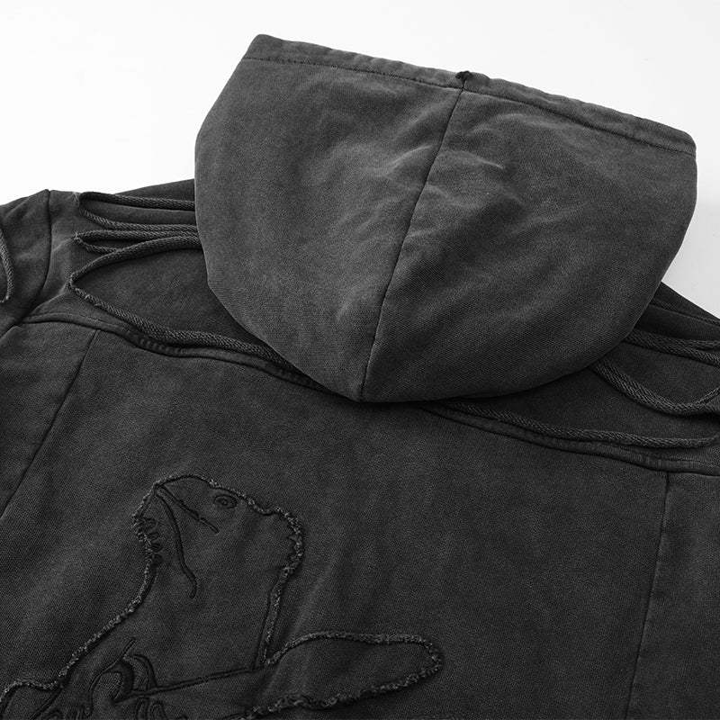 Double Layer Distressed Washed hoodies ($59)