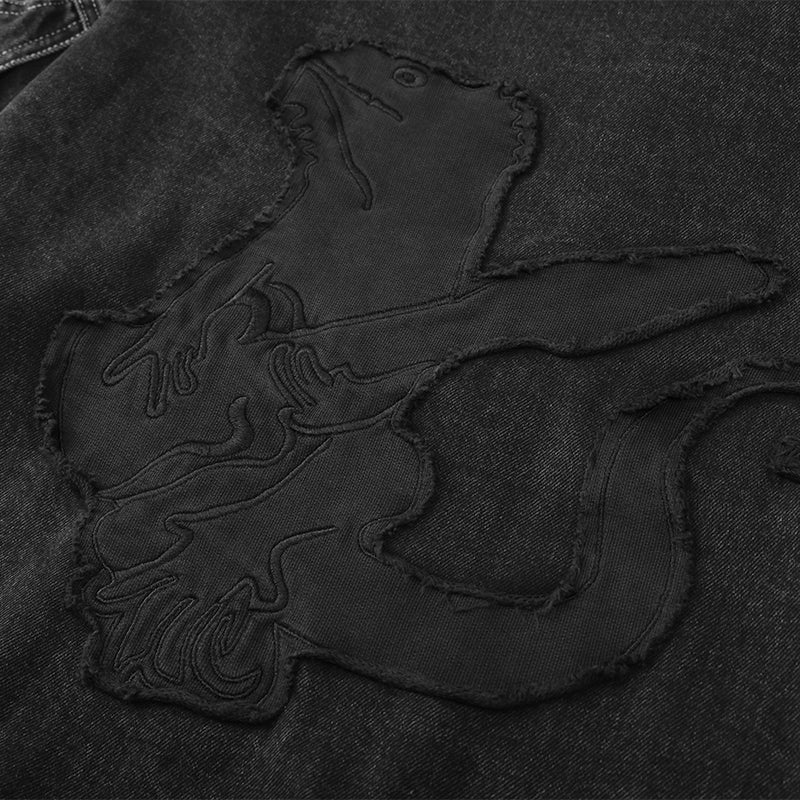 Embroidered Denim Jacket Hood ($79)