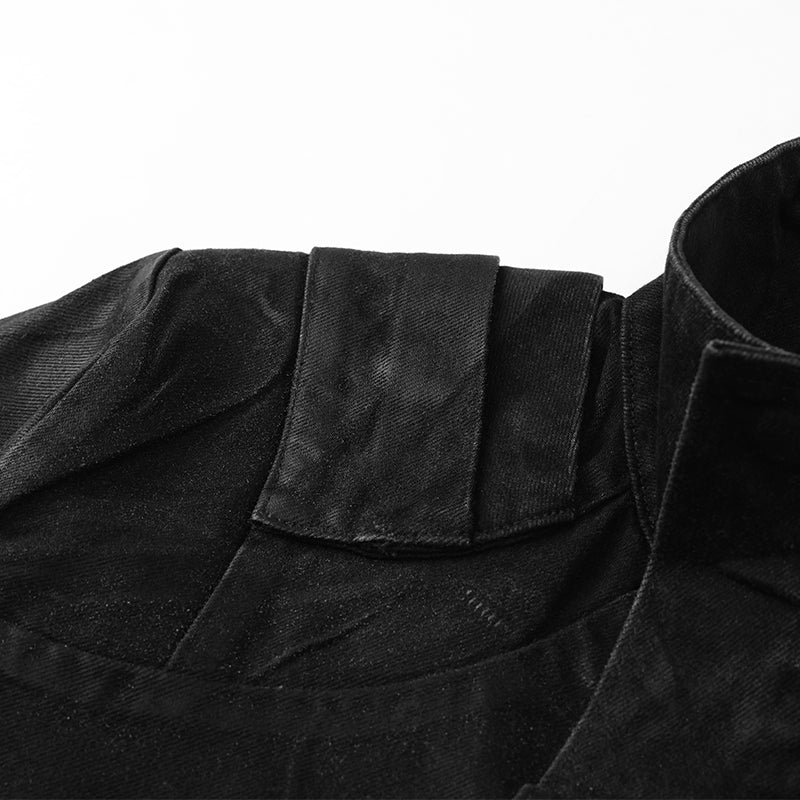 Long Sleeves Waxed Denim Jacket ($59)