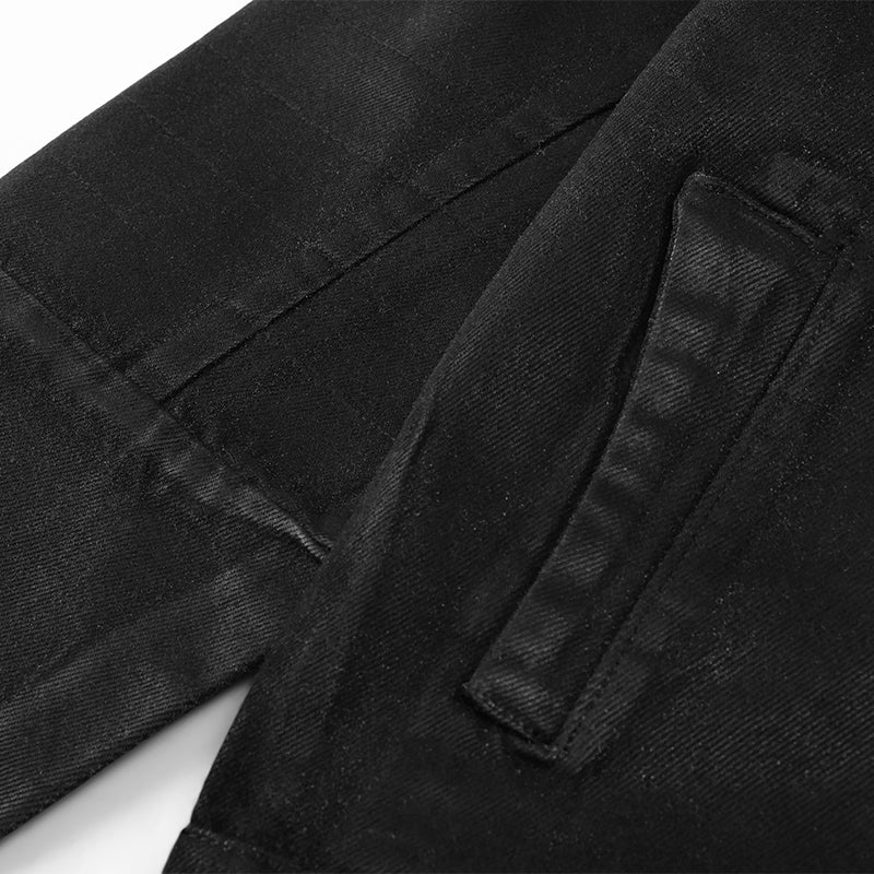 Long Sleeves Waxed Denim Jacket ($59)