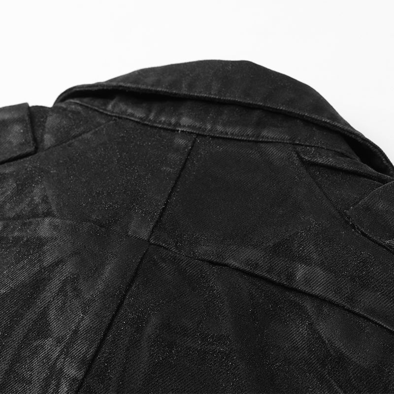 Long Sleeves Waxed Denim Jacket ($59)