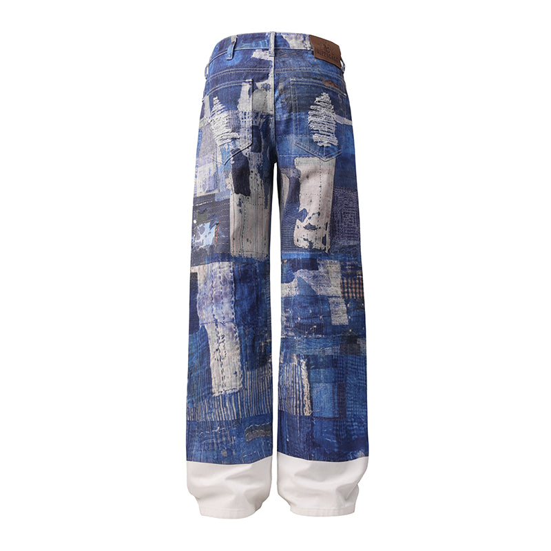 High Street Digital Printing Denim Jeans ($39)