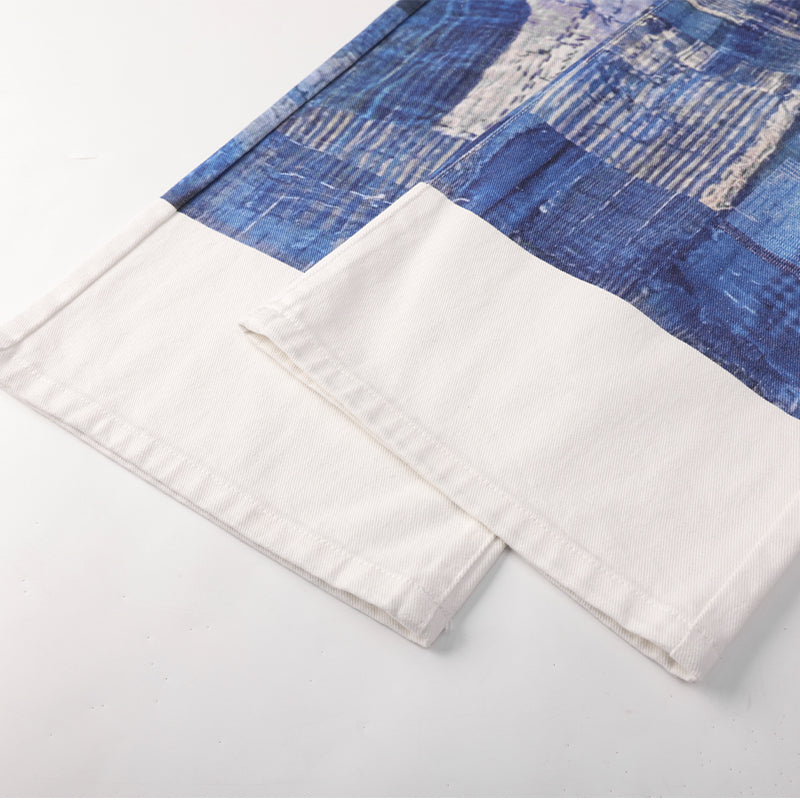 High Street Digital Printing Denim Jeans ($39)