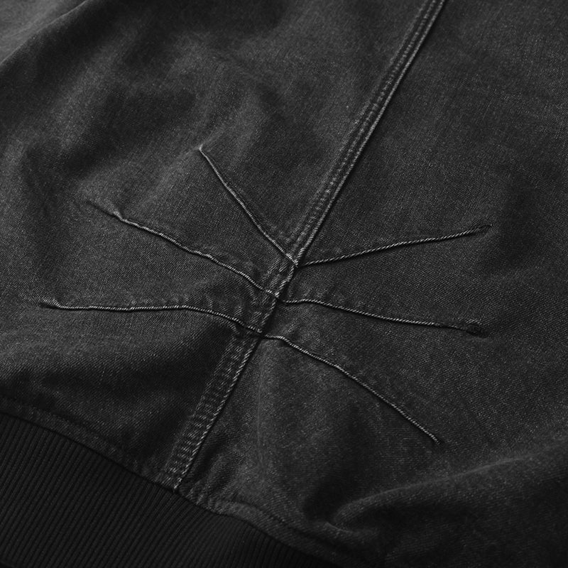 Waist Patchwork Embroidery Denim Jacket ($59)