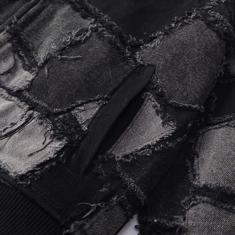 Patchwork Denim Bomber Jacket ($99)