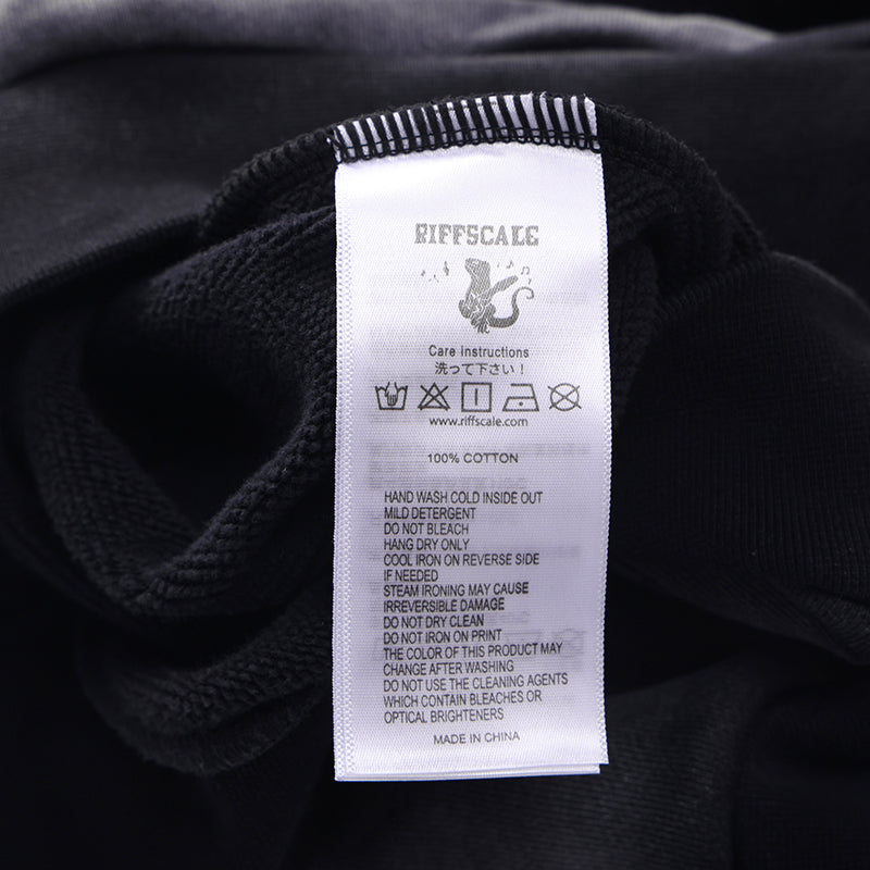 Hand-Stitched Graphic Zipper Washed Hoodie ($59)