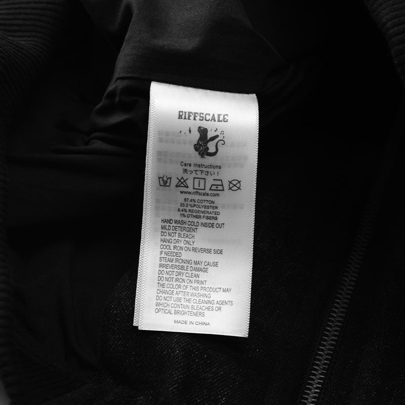 Embossed Skull Logos Denim Bomber Jacket ($80)