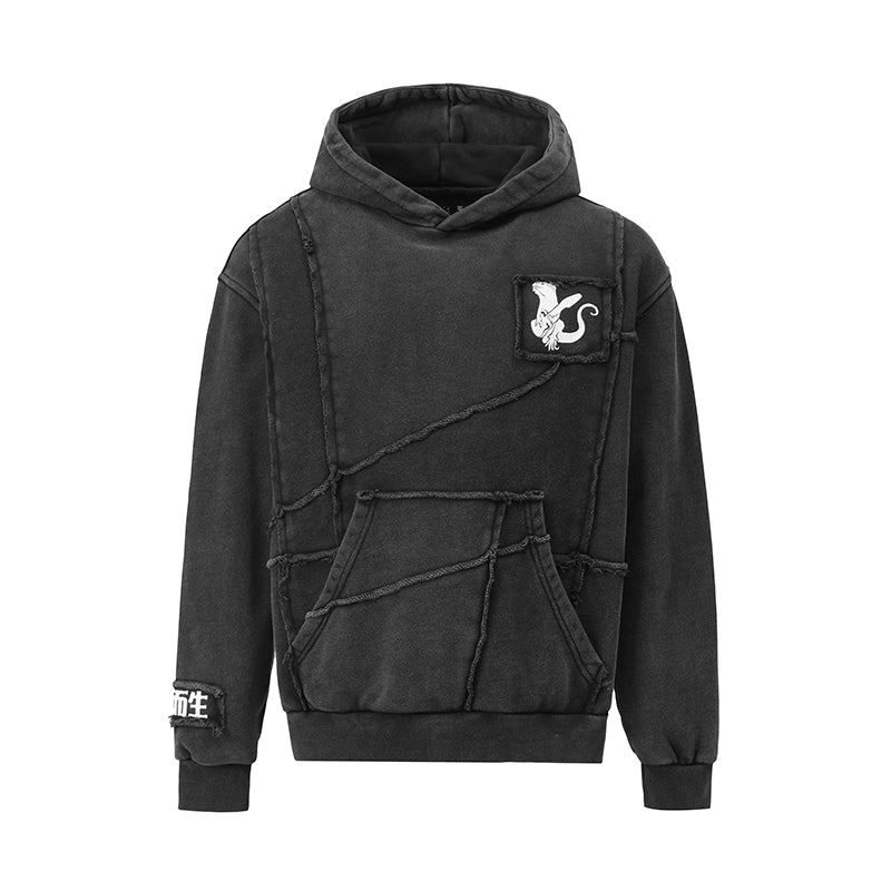 Vintage Washed Screen Printed Hoodies($52)